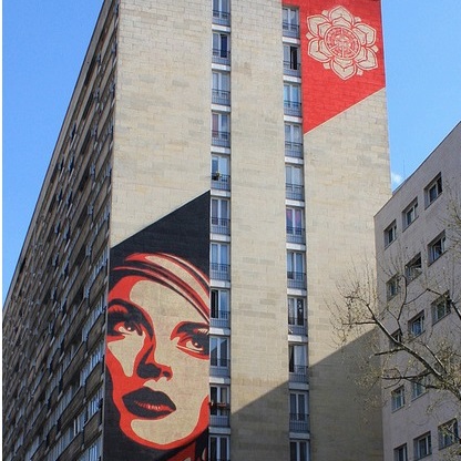 אמנות רחוב ברובע ה-13 של פריז