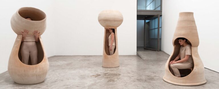 Michalis Zacharias and Maria Louizou at the Ileana Tounta Contemporary Art Center