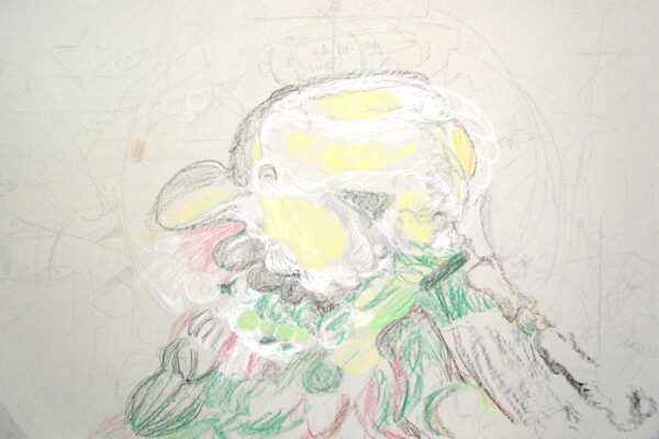 יצחק-גולומבק-ללא-כותרת-2011-גירים-צבעוניים-פסטל-גואש-ועפרונות-על-דופלקס.-צילום-אייל-אגיבייב